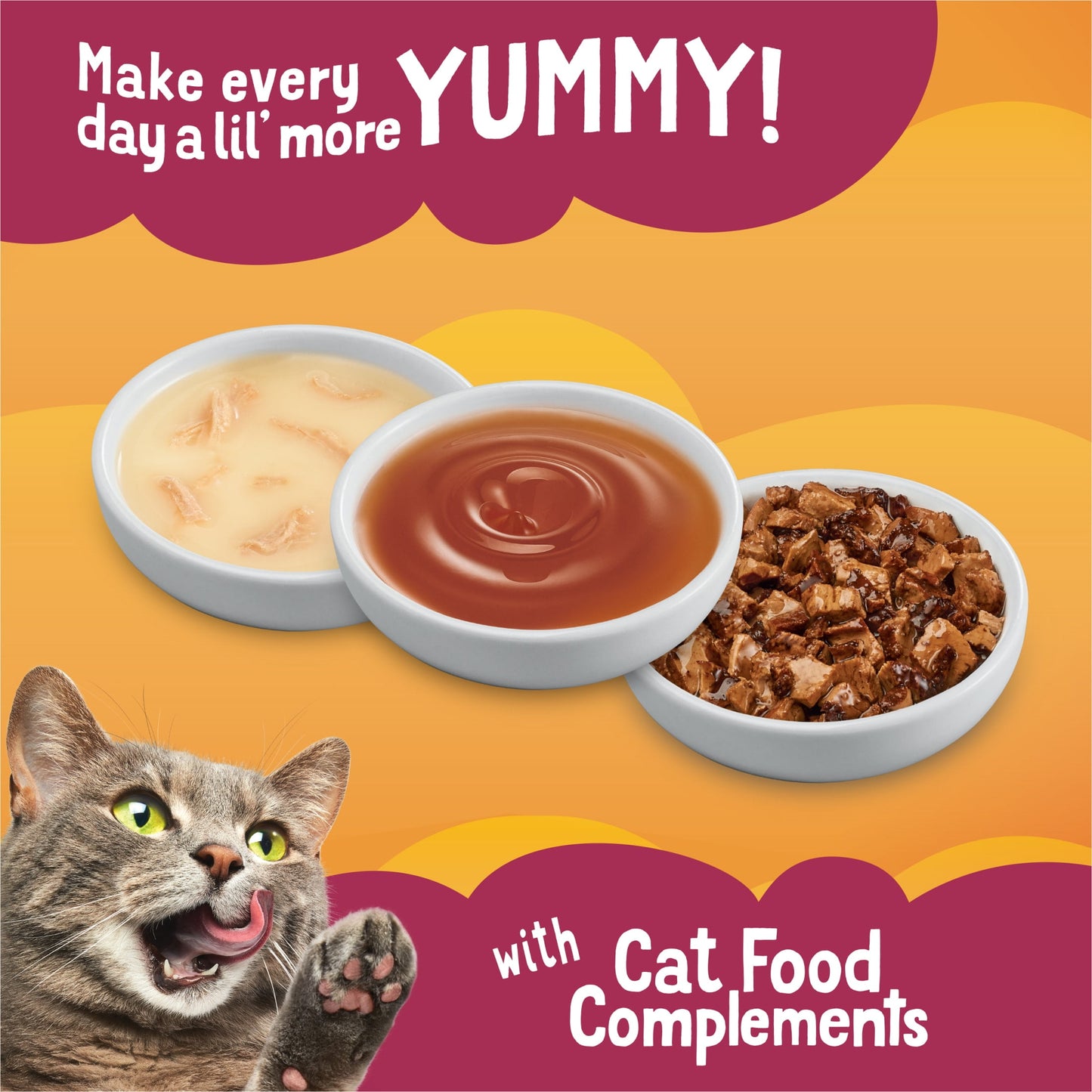 Purina Poultry Faves Gravy Cat Food Complements Variety Pack (8 Pack)