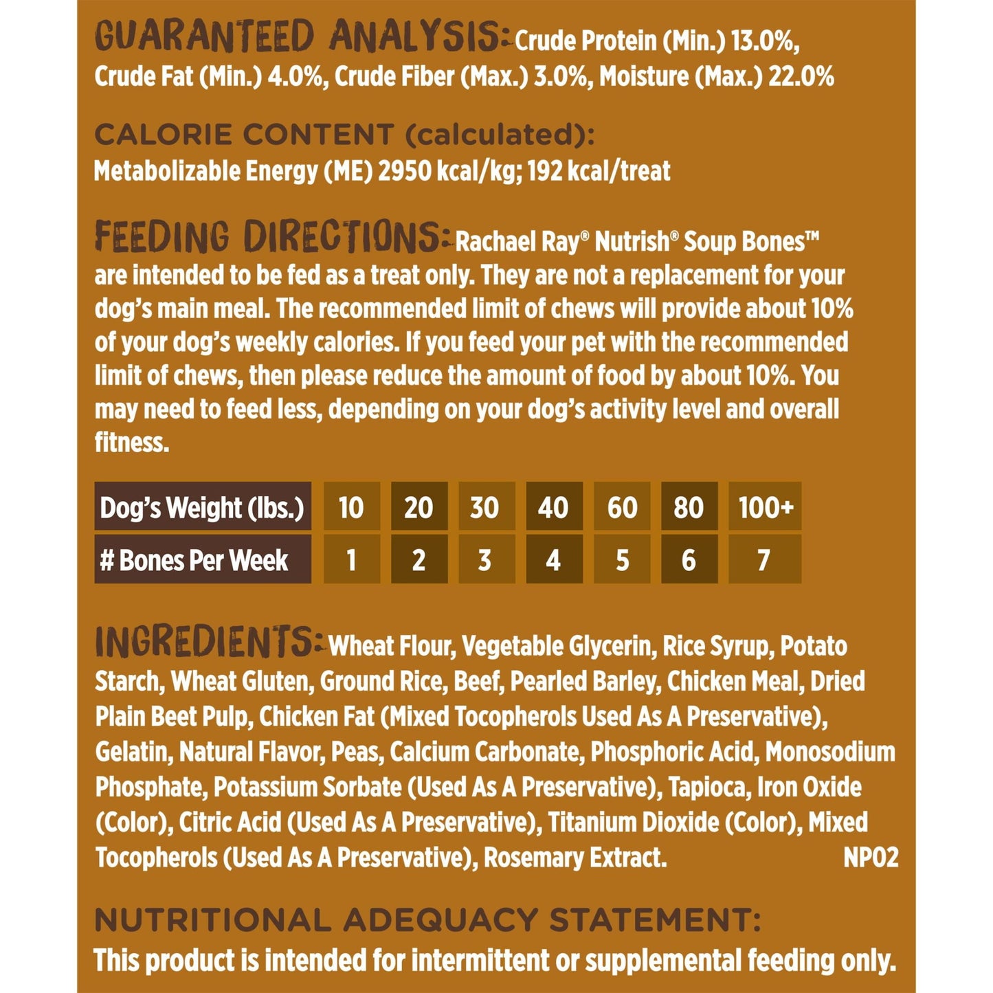 Rachael Ray Soup Bones with Real Beef & Barley, 11 Dog Chews