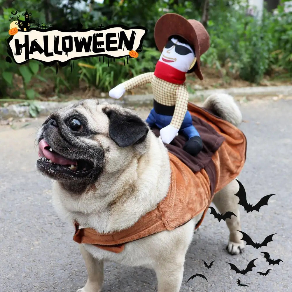 Funny Pet Costume Breathable Pet Costume Stylish Funny Cowboy Dog Costume Transform Pet into a Cute Halloween for Party for Dogs