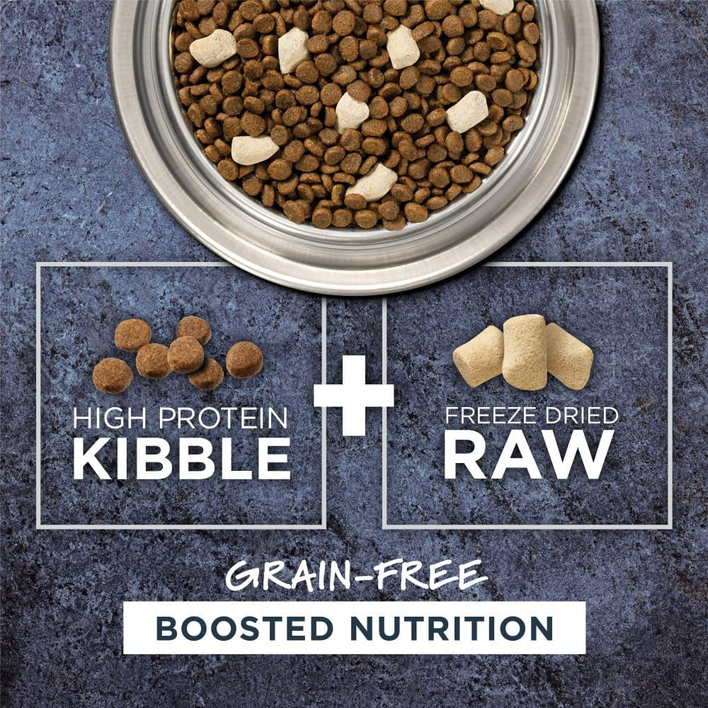 Raw Boost Grain Free Dry Cat Food, High Protein Kibble + Freeze Dried Raw Cat Food