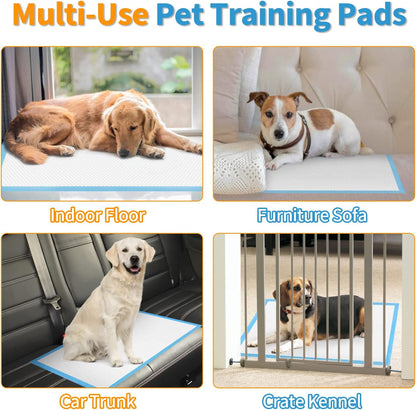 Dog and Puppy Training Pads, 13”×18” Disposable Dog Pee Pads, Ultra Absorbent & Leak-Proof Pet Underpads, Dry Quickly Pee Pad for Dog Cats Rabbits or Other House Training Pets (100/Counts)